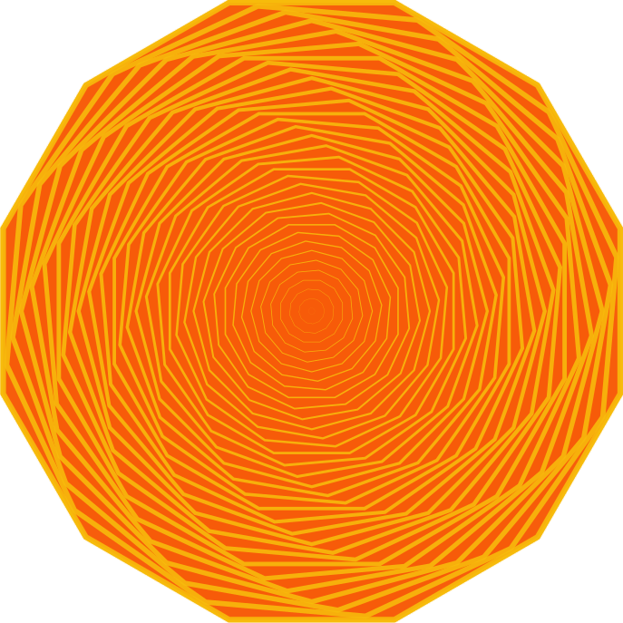 Swirl dodecaedro Orange